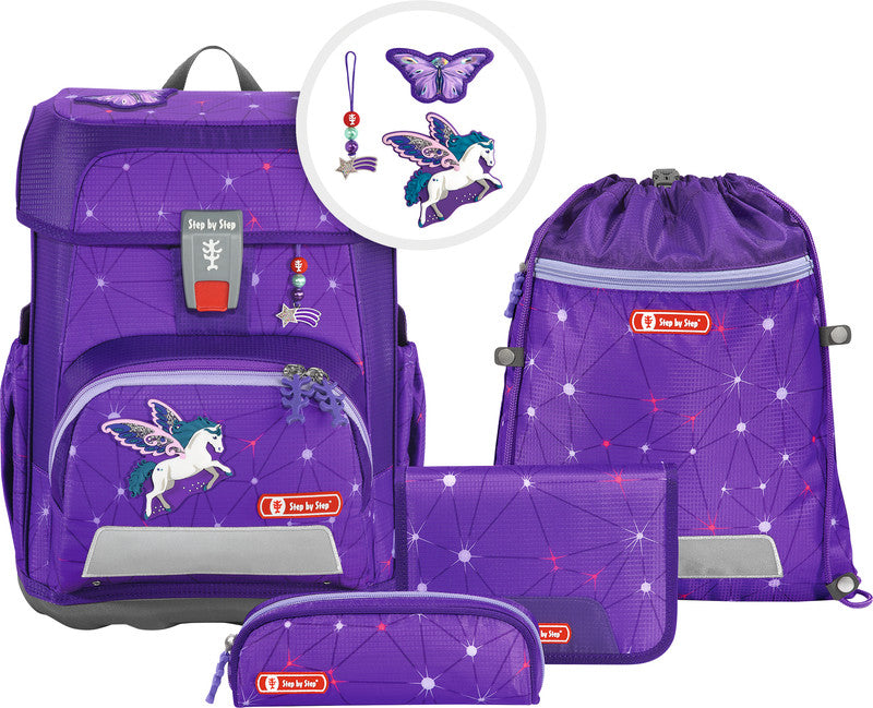 Step by Step Schulrucksack-Set Cloud – 5-teilig – Dreamy Pegasus Shadow