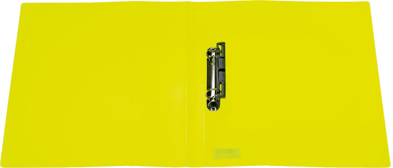 HERMA Ringbuch – A4 Hochformat – 2-Ring, Rücken 35 mm – Neongelb, Kunststoff, mit Niederhalter