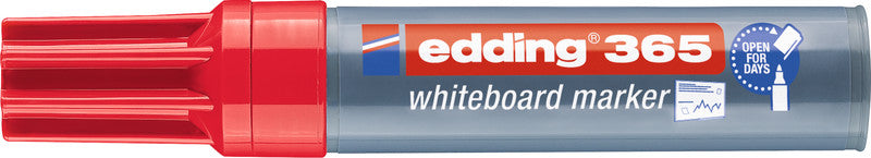 Edding Whiteboard-Marker 365 – Keilspitze 1-5 mm – Rot – Trocken abwischbar