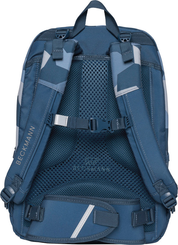 Beckmann Junior Sport Rucksack – Blau Camo – 31,0 cm×45,0 cm×22,0 cm – recycelte Materialien