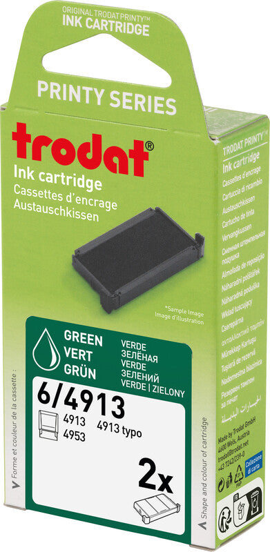 Trodat Ersatzkissen – für Modell 4913, Kunststoff, getränkt, Grün
