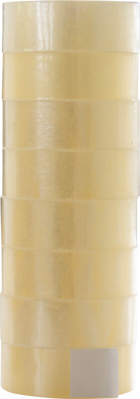 Q-CONNECT Büro-Klebeband – permanent, klar, Kunststoff, 19 mm × 33 m
