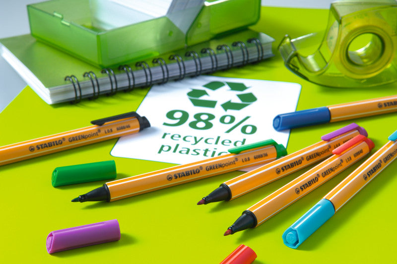 STABILO GREENpoint Fineliner 0,8 mm – blau
