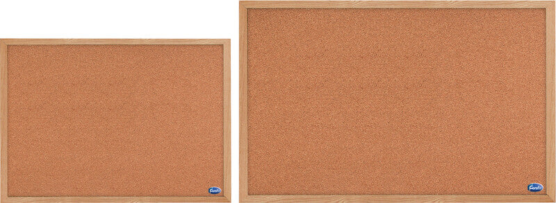 Forofis Korktafel – 60 × 45 cm – Braun, Holzrahmen