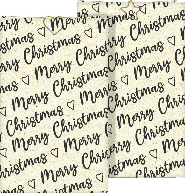 Braun + company Geschenktüte – Christmas Allover – 2 Stk. – Papier – 160 × 260 × 80 mm