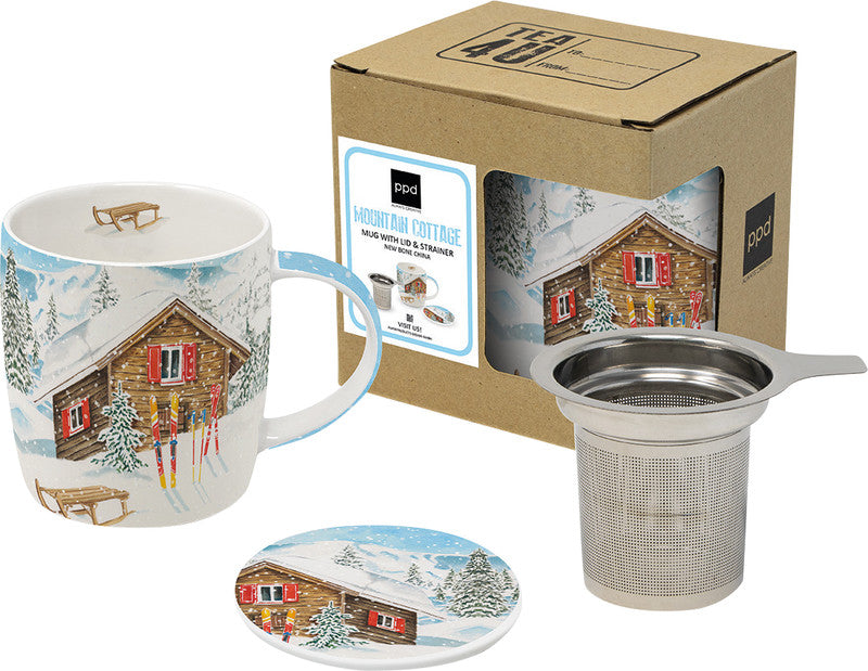 Ppd Tassen-Set – 0,35 l, New Bone China, Mehrfarbig, Deckel, Spülmaschinengeeignet