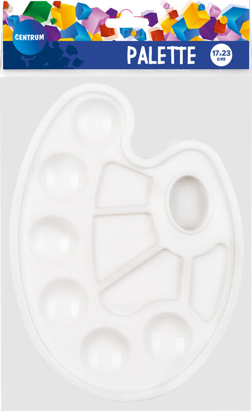 Centrum Mischpalette – Kunststoff, 230 × 170 mm, weiss
