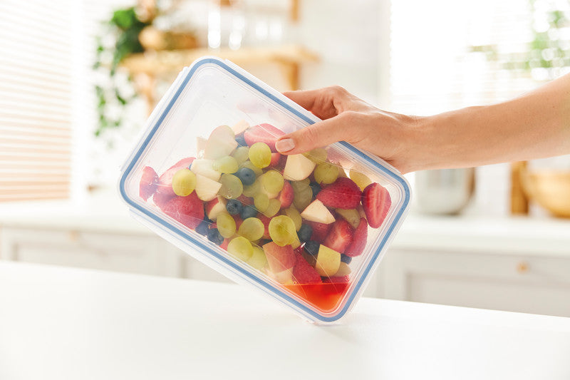 Rotho Kühlschrankdose Clic & Lock – 1,5 l – rechteckig – 23,9 × 7,1 × 16 cm – PP – transparent