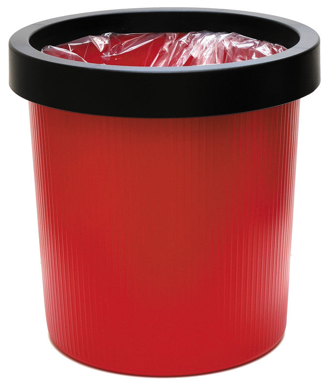 Helit Papierkorb-Ring the Olympic – Ø 310–320 mm – Kunststoff, Schwarz