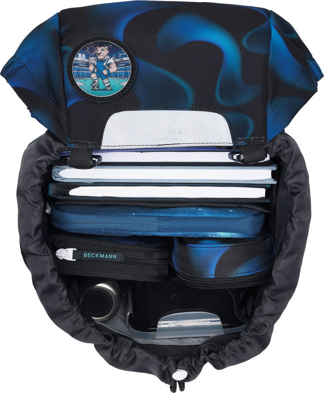 Beckmann Schulrucksack – Magic League – 24,0 × 37,0 × 25,0 cm – aus 100% recyceltem PET