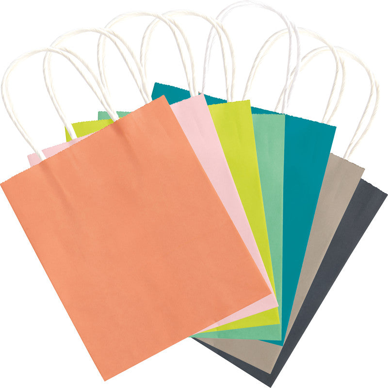 Folia Tragetasche – Papier – 180 × 210 × 80 mm – 7 Stk. – sortiert