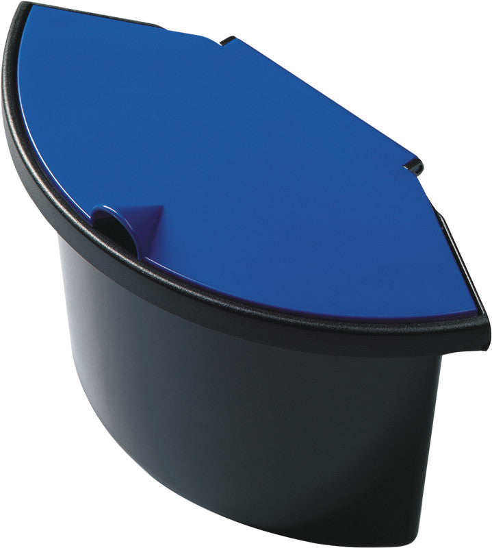 Helit Abfalleinsatz – 2 l – Kunststoff, schwarz – B × H × T 273 × 180 × 131 mm – für H61052 und andere