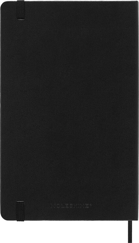 Moleskine Schüleragenda – 1 Woche/2 Seiten, gebunden, 13 × 21 cm, 18 Monate Jul–Dez, Englisch, Schwarz, FSC