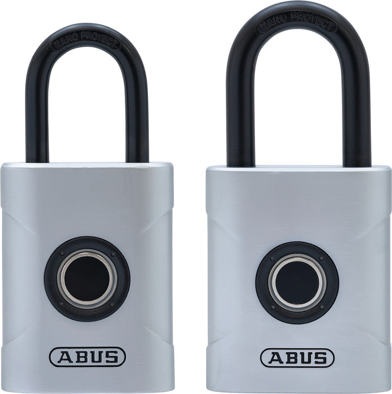 ABUS Vorhängeschloss TOUCH 57 – 45 × 23 × 95 mm, grau, CR2