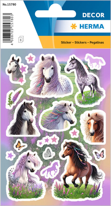 HERMA Schmucketiketten – 84 × 120 mm – sortiert – 3 Blatt