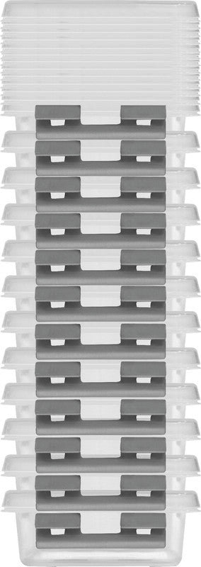 Helit Aufbewahrungsbox the q-line – Kunststoff, transparent, 11,8 × 3,0 × 7,7 cm