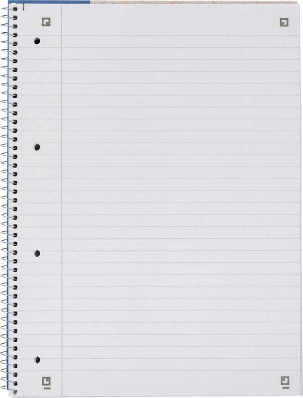 Elba Collegeblock, Karton, 80 Blatt, 4-fach gelocht, perforiert, 90 g/m² – Blau, für SCRIBZEE App