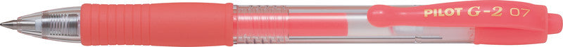 Pilot G-2 – Tintenroller, Druckmechanik, 0,37 mm, Neonrot