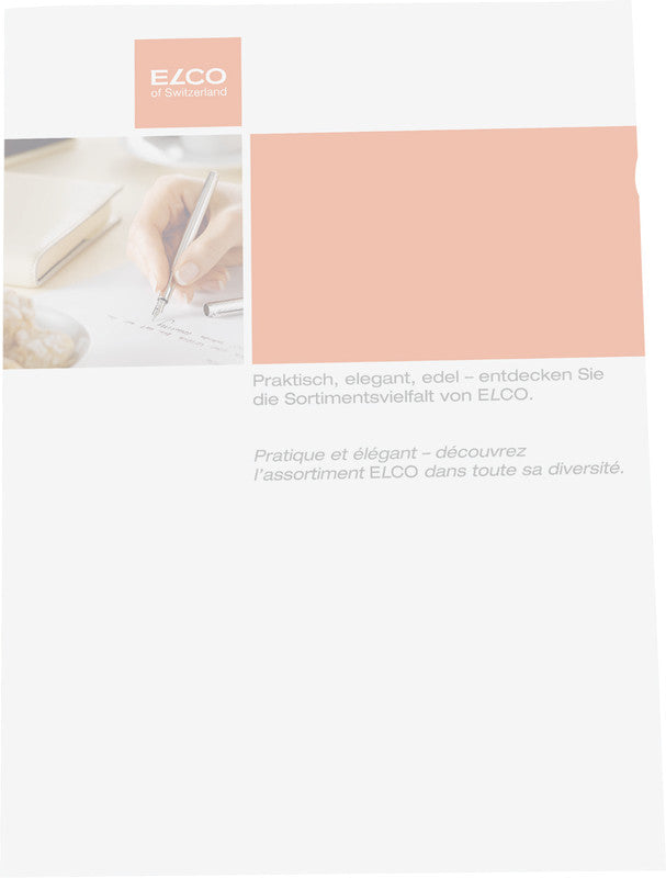 Elco Ordo Sichtmappe A4 – weiss, Papier, 10er-Pack