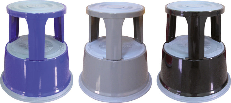 Q-Connect Hocker – 43 cm, 150 kg, blau