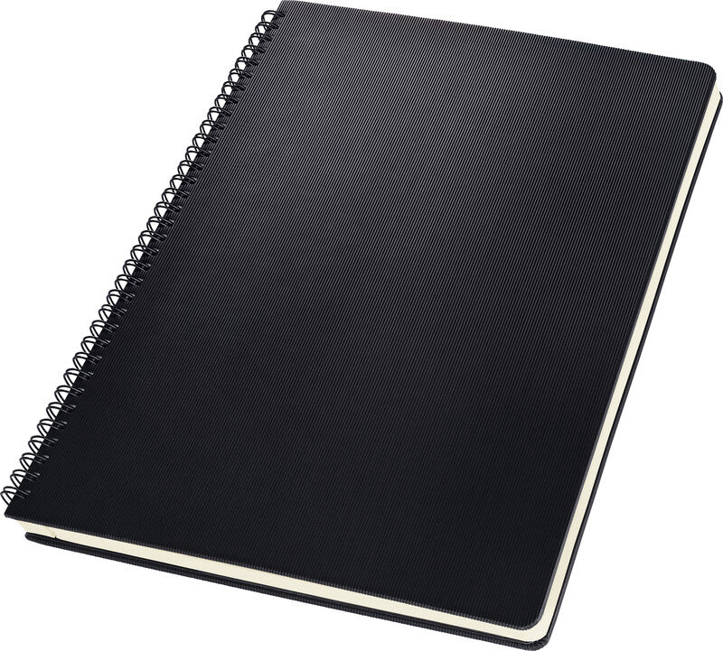Sigel Conceptum Spiralblock, 236 × 301 mm, kariert, Spiralbindung, Hardcover, 80 Blatt – schwarz