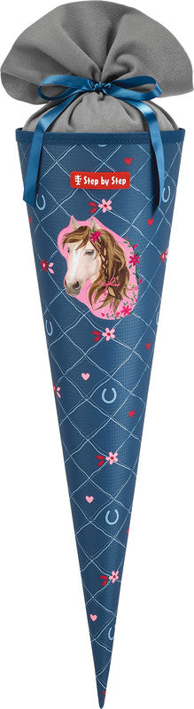 Step by Step Schultüte 70 cm × Ø 18 cm, 5 l – Motiv Horse Lima – Serie CLOUD – rPET