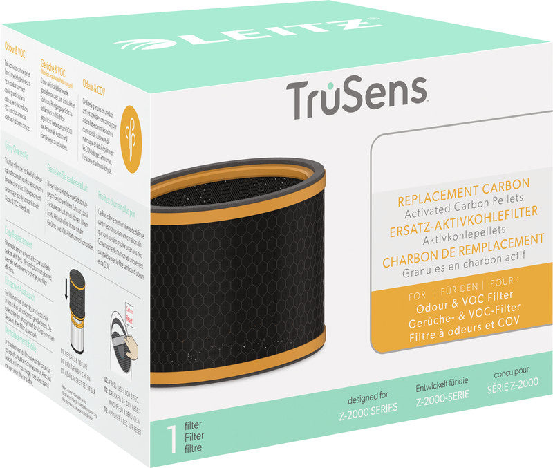 Leitz Ersatz-Aktivkohlefilter Gerüche & VOCs – für TruSens Z-2000, schwarz, 1er-Pack