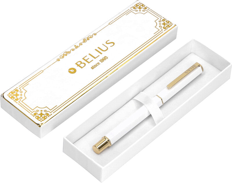 Belius Kugelschreiber – Weiss, Aluminium
