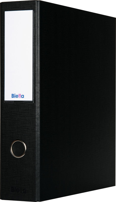 Biella Dinor-Quatro Zeigebuch – A4 Hochformat – 4-Ring Bügelmechanik, Ø 50 mm, Rücken 70 mm – Schwarz, Karton, FSC