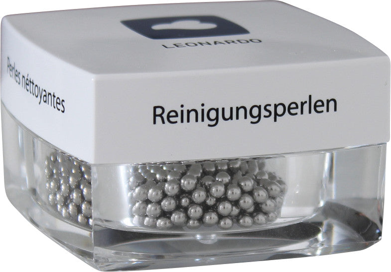 LEONARDO Reinigungsperlen – silber, für Dekanter, Karaffen, Vasen