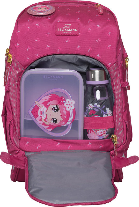 Beckmann Schulrucksack – Active Air Flx – Cherry – Recycelte Materialien