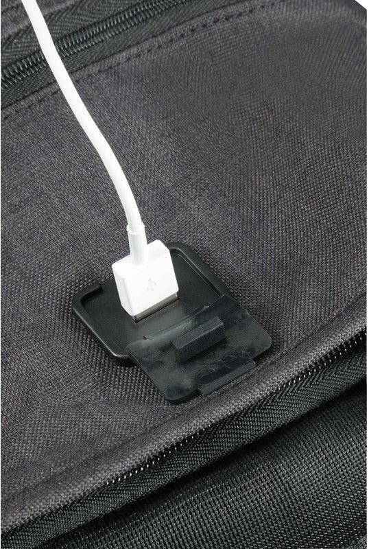 Samsonite Securipak Notebook-Rucksack – 17 l, USB-Port, Aufsteckfunktion, Kunststoff, Schwarz