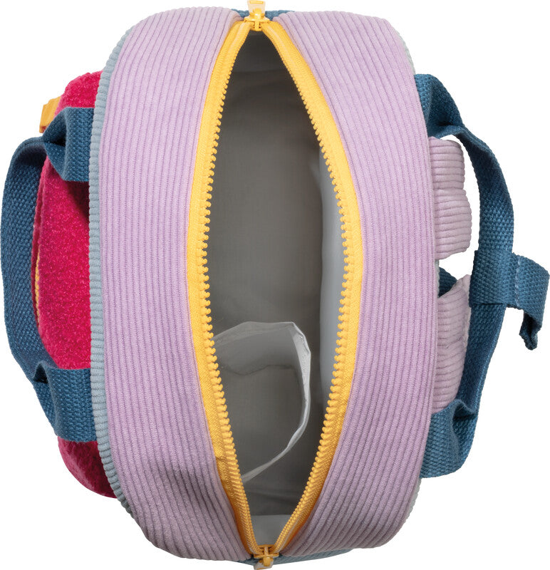 Glühwürmchen Kindergartenrucksack Elena – 7 l, mit Namensschild, Polyester – Rot/Blau, 240 × 300 × 100 mm