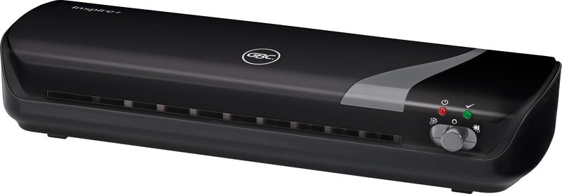 GBC Inspire+ Laminiergerät A4 – 2 Rollen, 75–125 µm, Kaltlamination, Aufheizzeit 4 Min., 250 mm/min, Schwarz