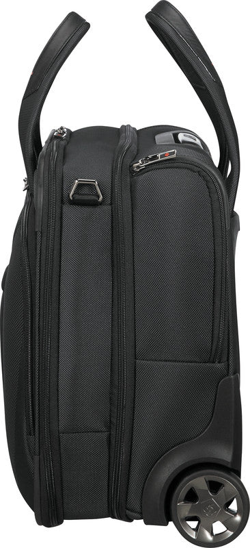 Samsonite Pro-DLX 5 Notebook-Trolley – 34,5 l, RFID-Fach, Aufsteckfunktion, Nylon, Schwarz