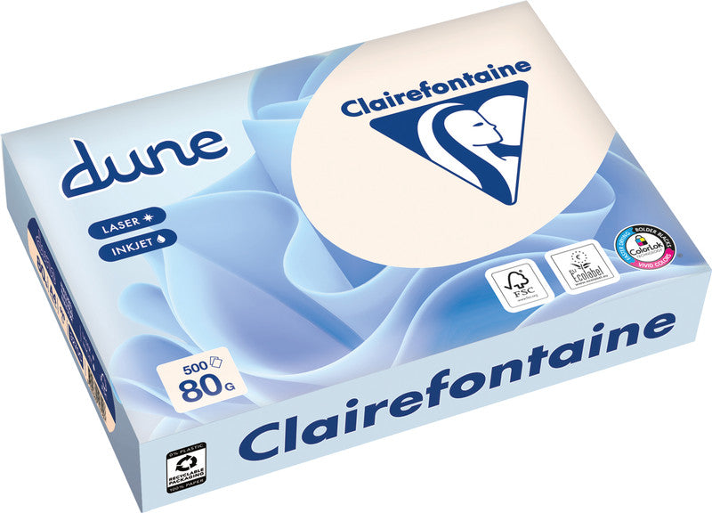 Clairefontaine Kopierpapier – A4, 160 g/m², weiss – für Drucker und Kopierer – FSC – 250 Blatt