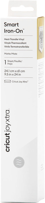 Cricut Aufbügelfolie – Weiss – 241 × 610 mm – für JOY Xtra Schneideplotter