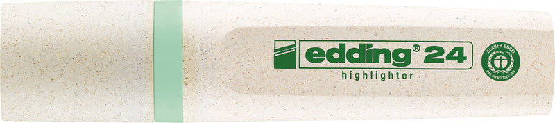 Edding 24 EcoLine Textmarker Pastellgrün – Keilspitze, 2–5 mm, nachfüllbar, Blauer Engel