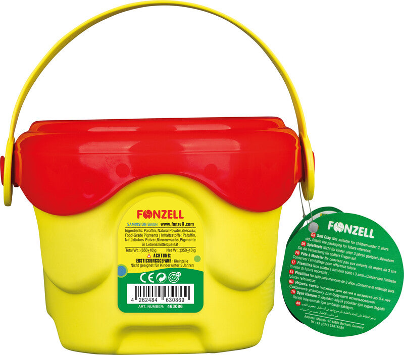 Fonzell Modelliermasse-Set Dschungel – 37-teilig – 10 Modelliermassen à 35 g – 176 × 160 × 125 mm