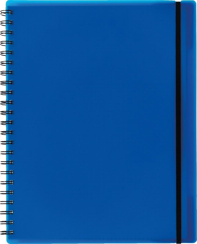 Kolma Collegeblock, A4, kariert, Spiralbindung, 100 Blatt, 4-fach gelocht, perforiert, 70 g/m² – blau