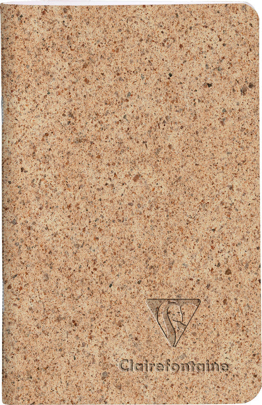 Clairefontaine Notizheft, 75 × 120 mm, liniert, Fadenheftung, 48 Seiten, 90 g/m² – cacao