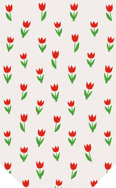 Braun + Company Cellophantüten – Minitulips Rot – mit Druck – 115 × 190 mm – 10 Stk.