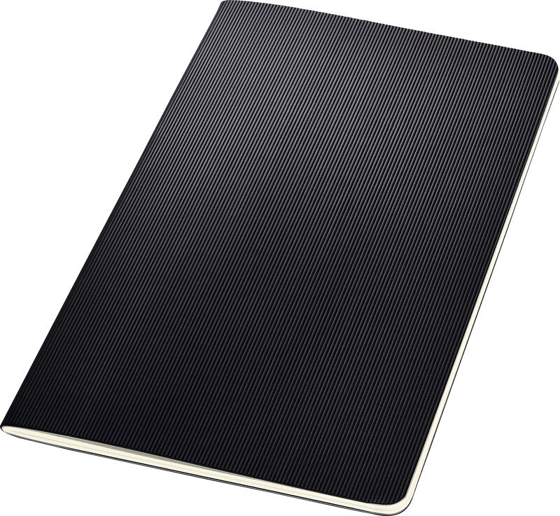 Sigel Notizheft, 135 × 210 mm, kariert, Fadenheftung, Softcover, 64 Seiten, 80 g/m² – schwarz
