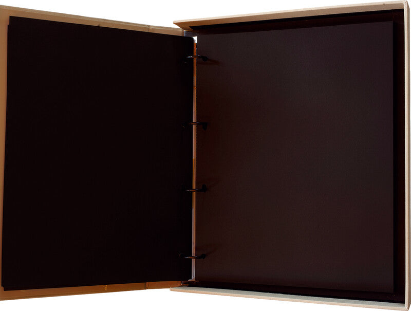 Eibert Fotoalbum – für mehrere Formate, hellgrau, mit Ringmechanik, Textil, 277 × 332 × 51 mm