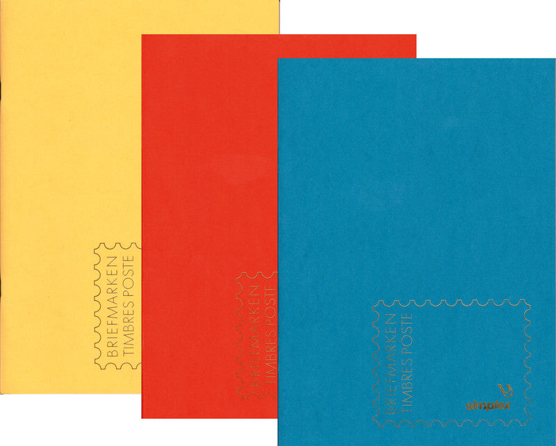 Simplex Briefmarkenordner – 175 × 240 mm – Blau, Karton