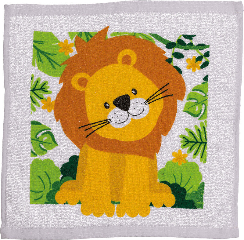 Out oft the blue OUT OF THE BLUE Seiftuch/Waschlappen Safari – 30 × 30 cm, Mehrfarbig, Baumwolle