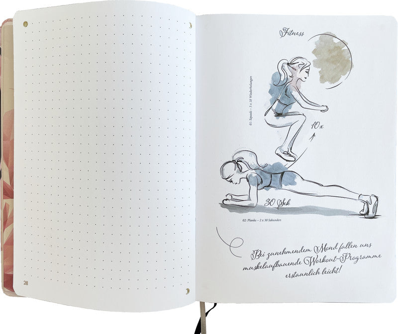 Denkzettel Notizbuch, A5, punktkariert, Hardcover, 192 Seiten, 80 g/m² – mehrfarbig