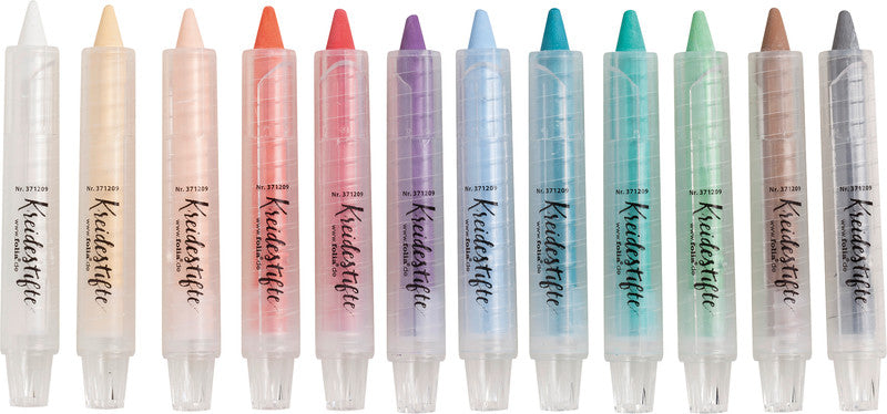 Folia Kreidemarker – Rund, 1–2 mm – Sortiert – 12er-Set