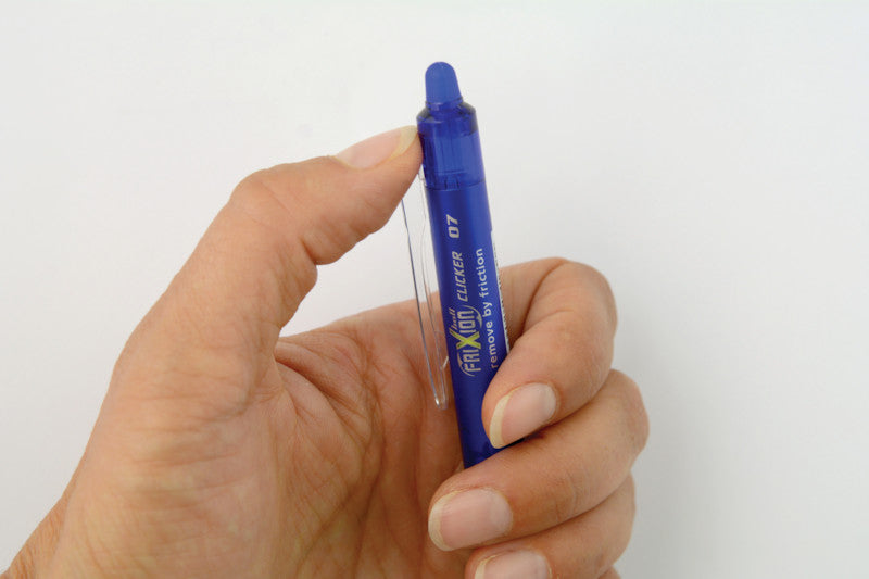 Pilot FriXion Ball Clicker – radierbares Tintenroller-Set, 0,7 mm, blau, 6er Pack