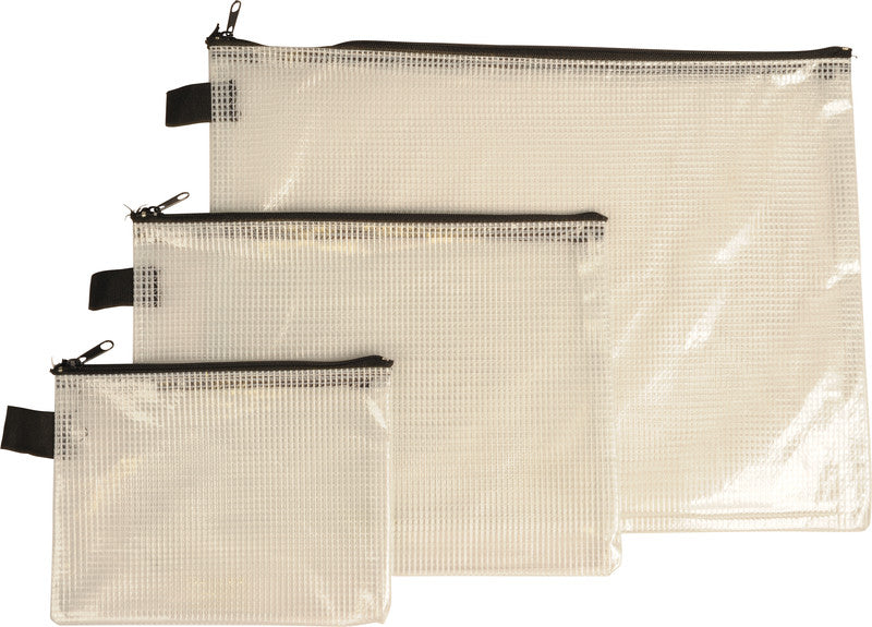 Rexel Reissverschlusstasche – für A4-Dokumente – 337 × 255 mm, Kunststoff, Schwarz – 1 Stück